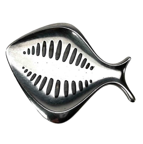 Jensen Koppel Sterling Modernist Fish Brooch