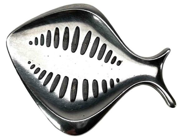 Jensen Koppel Sterling Modernist Fish Brooch - Image 2