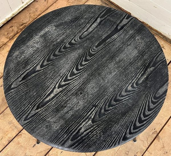 1950s Early Eames Ebonized Ash Table - Image 6