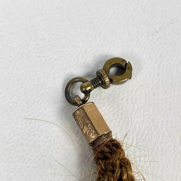 Victorian Mourning Human Hair Watch Fob - Image 7