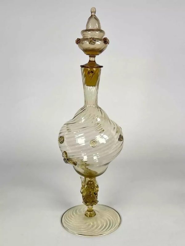 Salviati Dolphin Blown Glass Decanter Set - Image 2