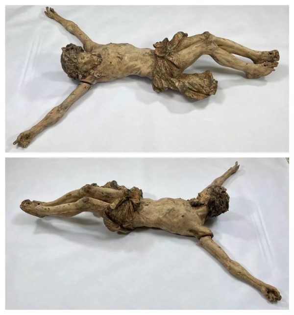 17thC Austrian Wood Jesus Christ Altar Figure - Image 5