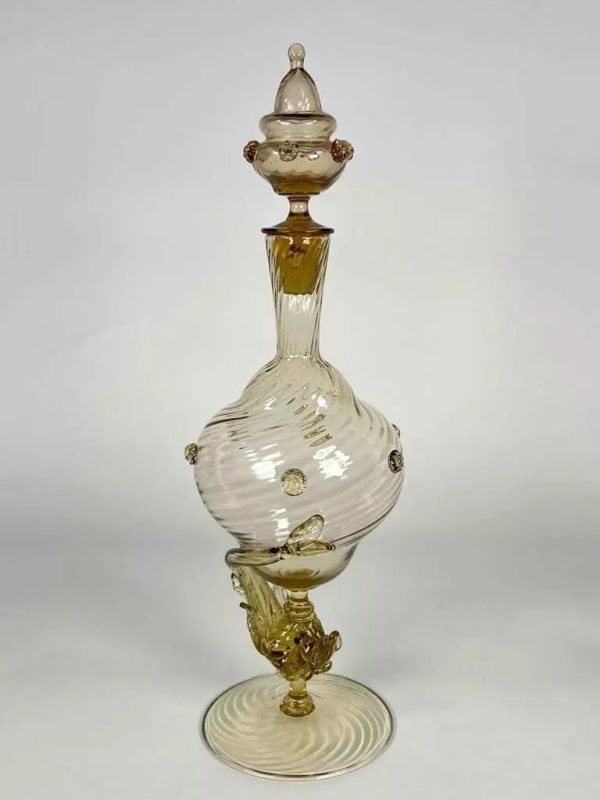Salviati Dolphin Blown Glass Decanter Set - Image 4