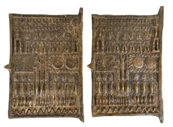Ashanti Tribal Bronze Relief Small Doors