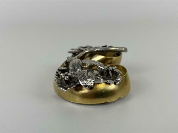 Victorian 10K Gold Sterling Floral Brooch - Image 8