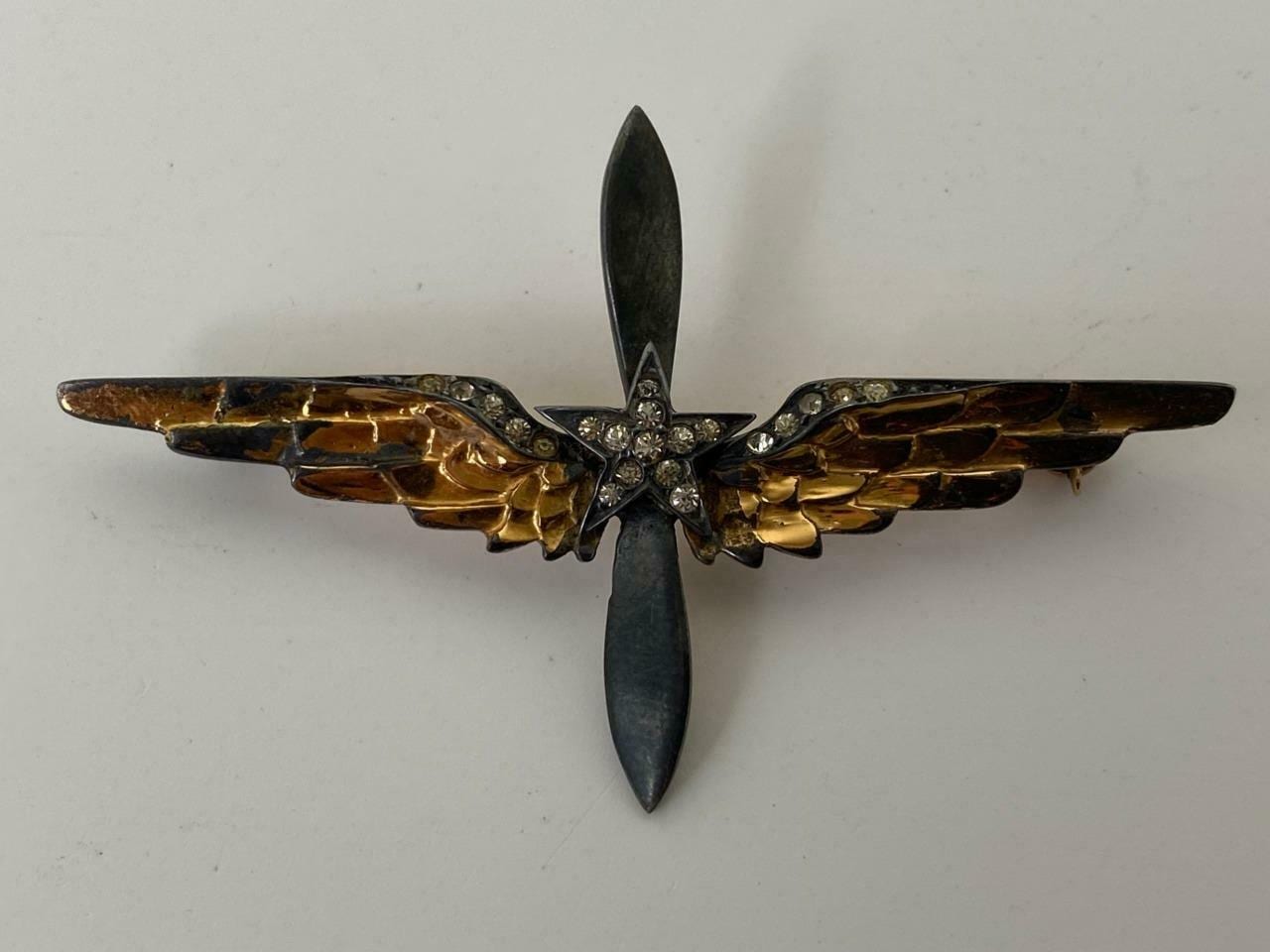 WWII Aviator Sterling Sweetheart Pin | RI Antiques Mall WWII Aviator Sterling Sweetheart Pin | RI Antiques Mall