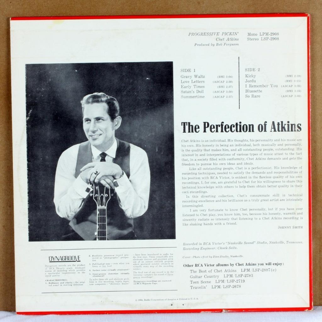 Chet Atkins Progressive Pickin' LP - Image 3